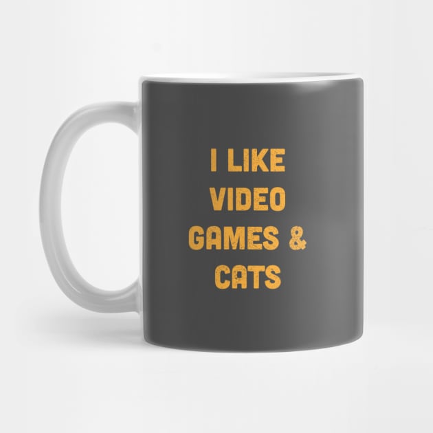 I Like Video Games & Cats by Commykaze